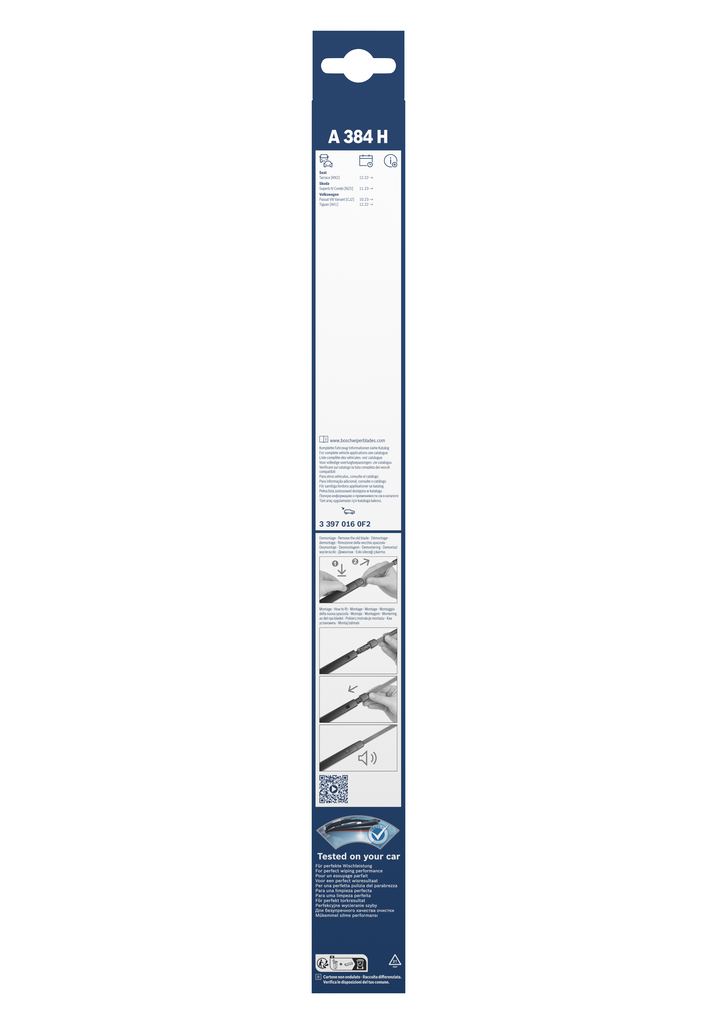 BOSCH Viskerblad 33970160f2 for VW