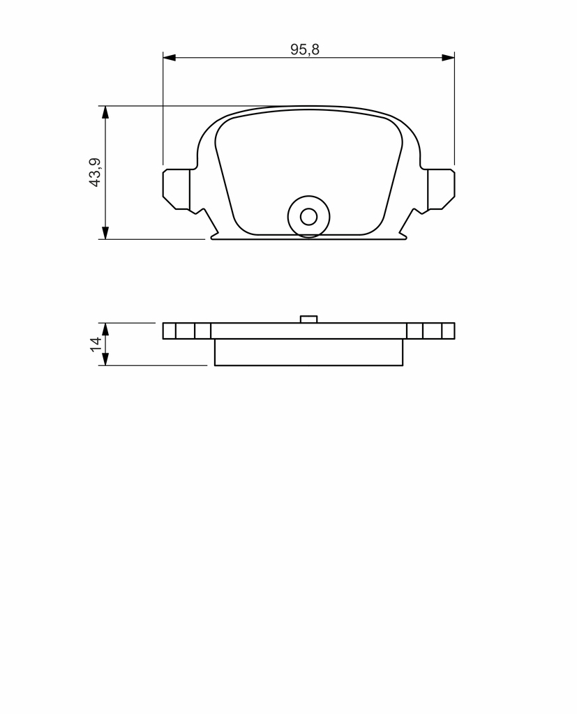 BOSCH Bremseklodser 0986494340 for OPEL HOLDEN VAUXHALL