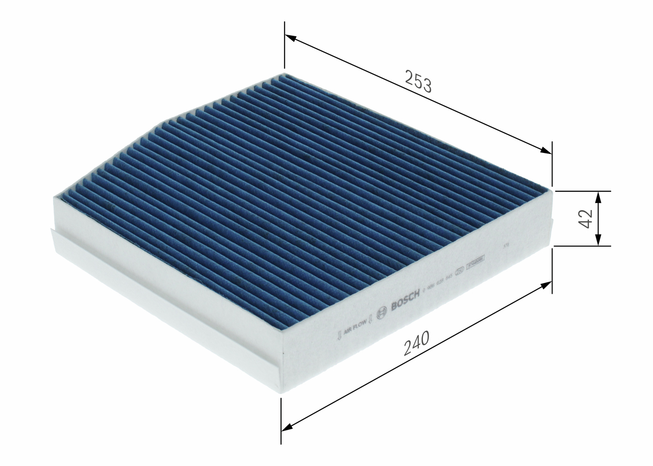 BOSCH Kabineluftfilter 0986628645 for MERCEDES-BENZ INFINITI