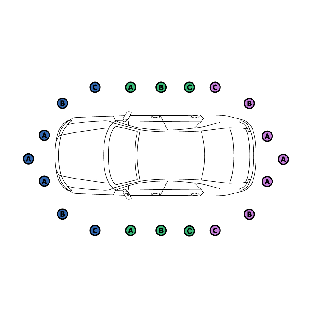 BOSCH Sensor, parkeringshjælp 0263009638 for MERCEDES-BENZ