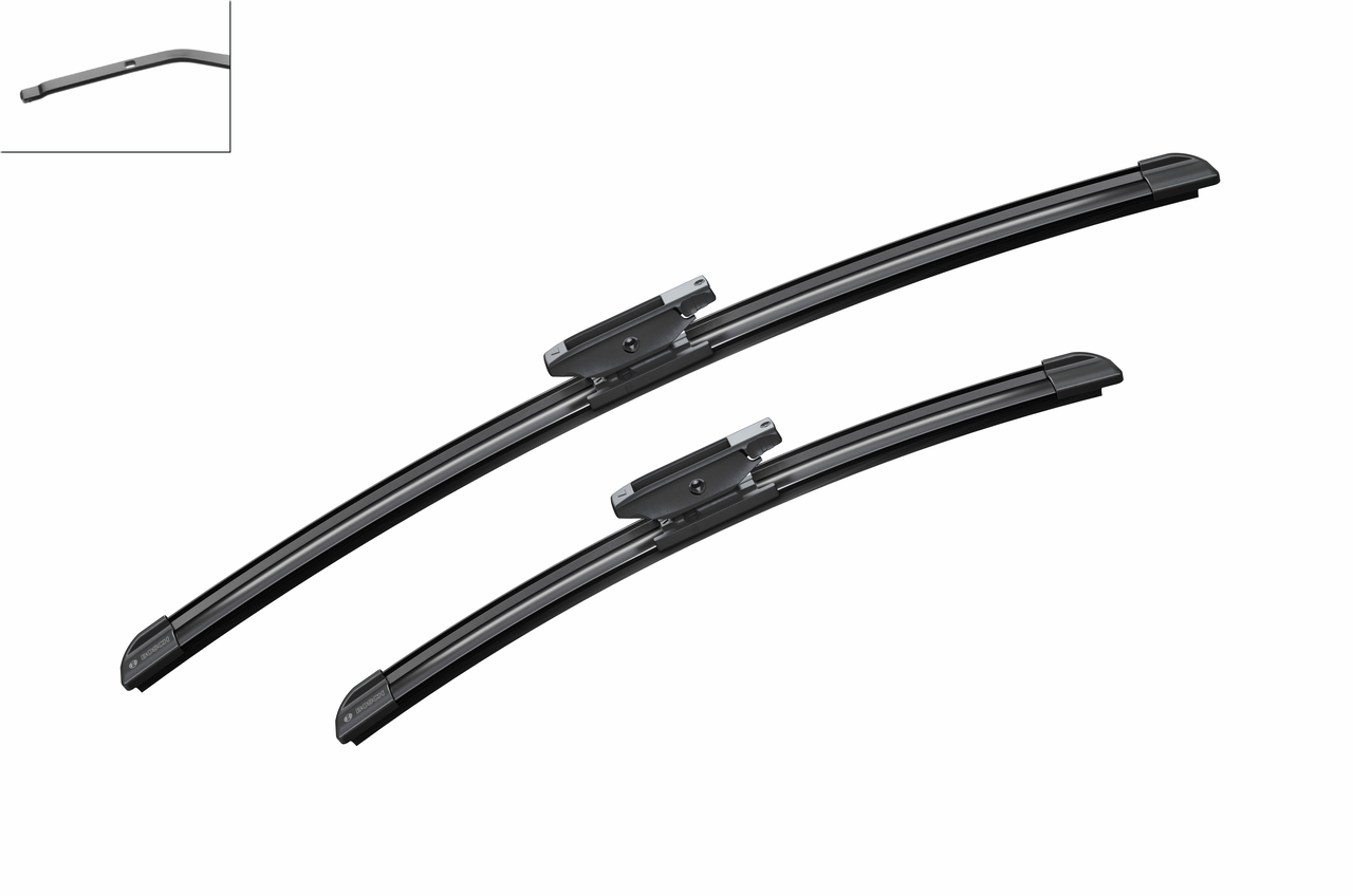 A012S Bosch AeroTwin Vinduesvisker / Viskerblade sæt på 50+36cm passer til Renault Twingo 3 årg. 2014â frem