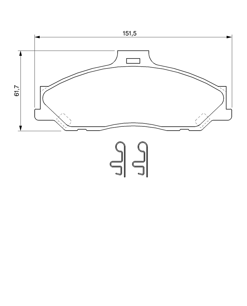 BOSCH Bremseklodser 0986424720 for FORD MAZDA