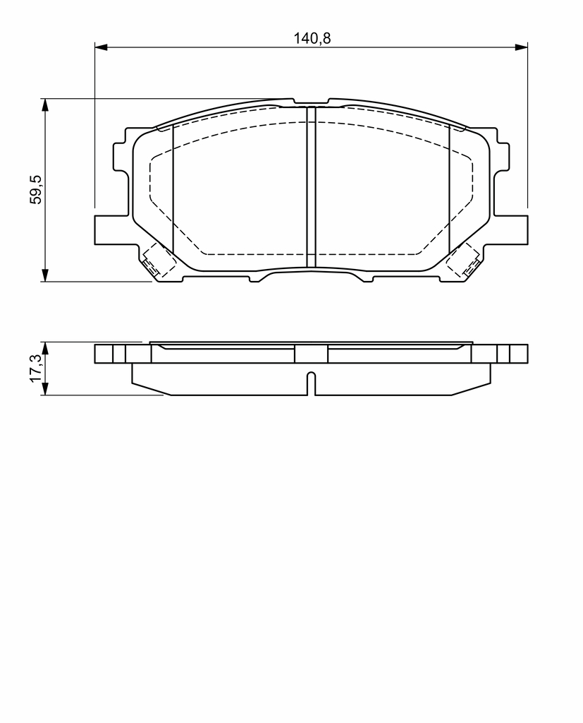 BOSCH Bremseklodser 0986494218 for LEXUS