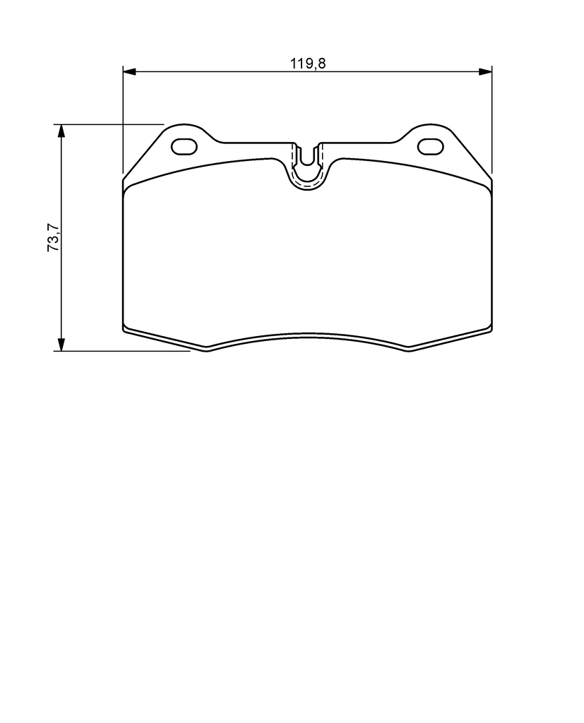 BOSCH Bremseklodser 0986494282 for BMW NISSAN