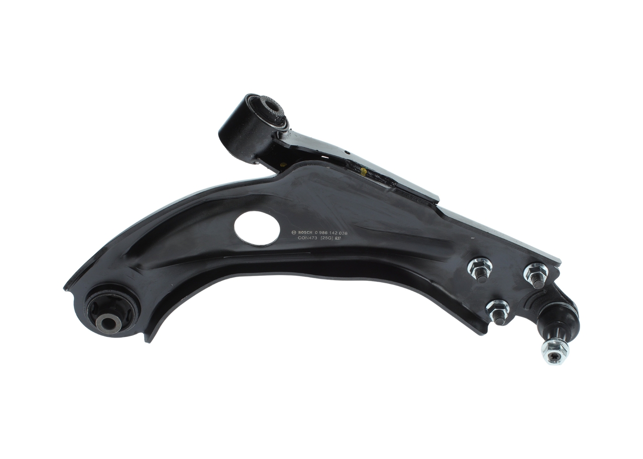 BOSCH Bærearm, hjulophæng 0986142036 nede for OPEL PEUGEOT
