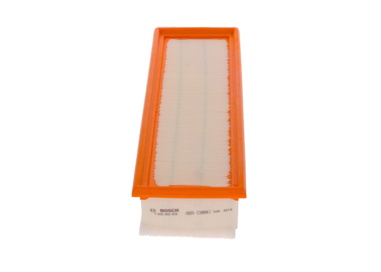 BOSCH Luftfilter f026400459 Filterindsats length_mm_203|Længde [mm]|343 width_mm_206|Bredde [mm]|114 height_mm_209|Højde [mm]|60 quantity_563|Mængde|1