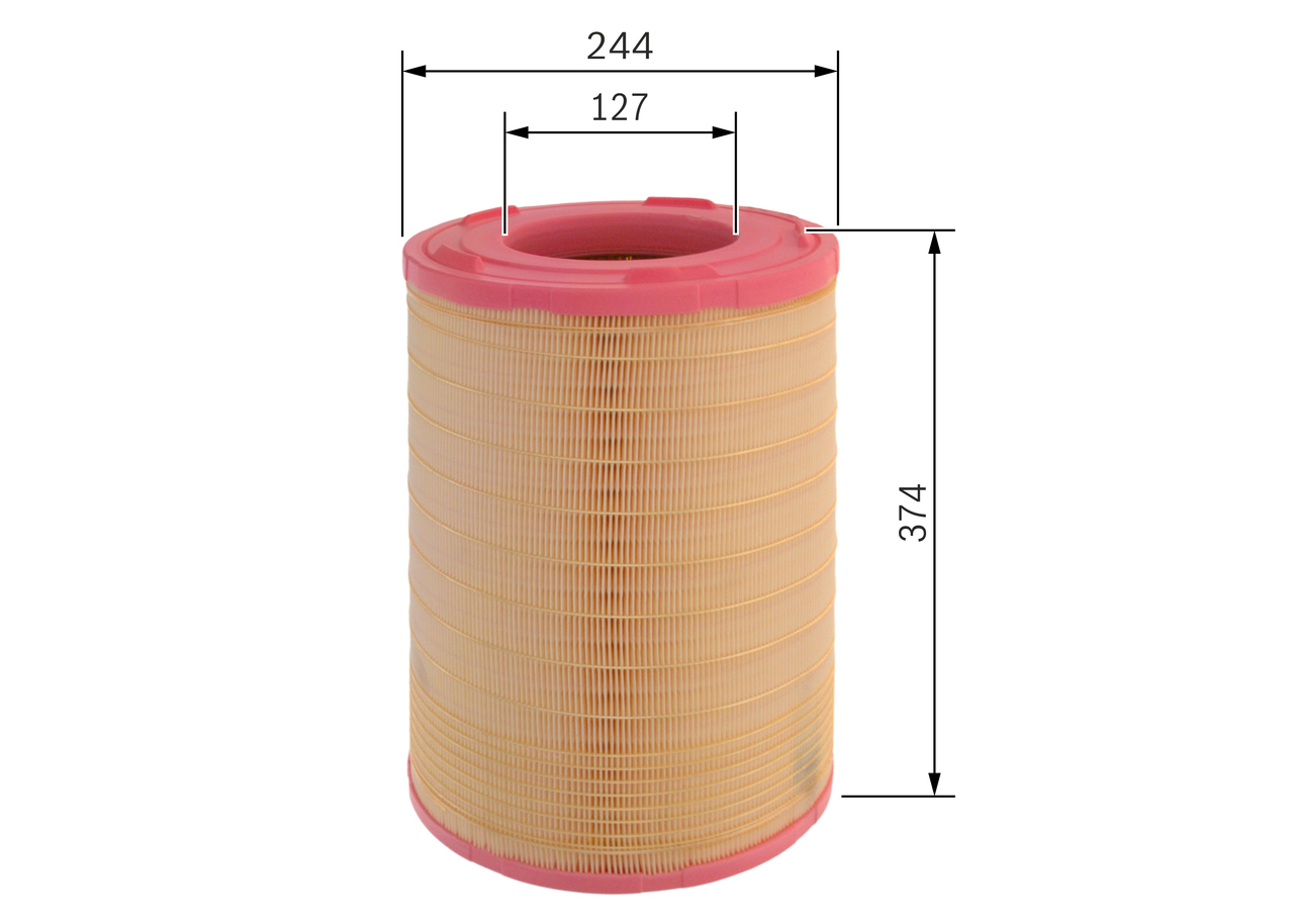 BOSCH F 026 400 536 244mm for VOLVO RENAULT