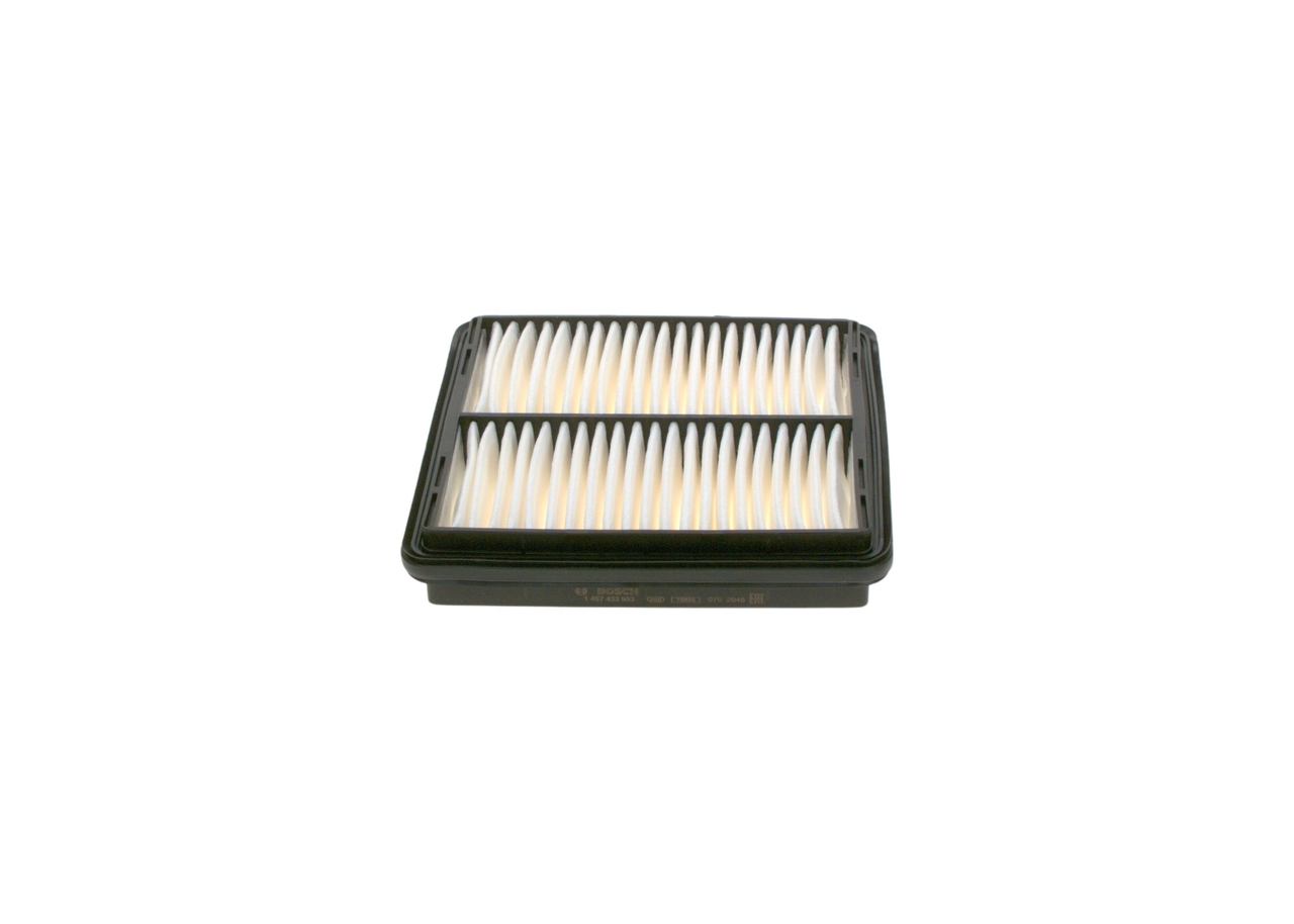 BOSCH Luftfilter 1457433963 Filterindsats length_mm_203|Længde [mm]|212 width_mm_206|Bredde [mm]|203 height_mm_209|Højde [mm]|39 quantity_563|Mængde|1