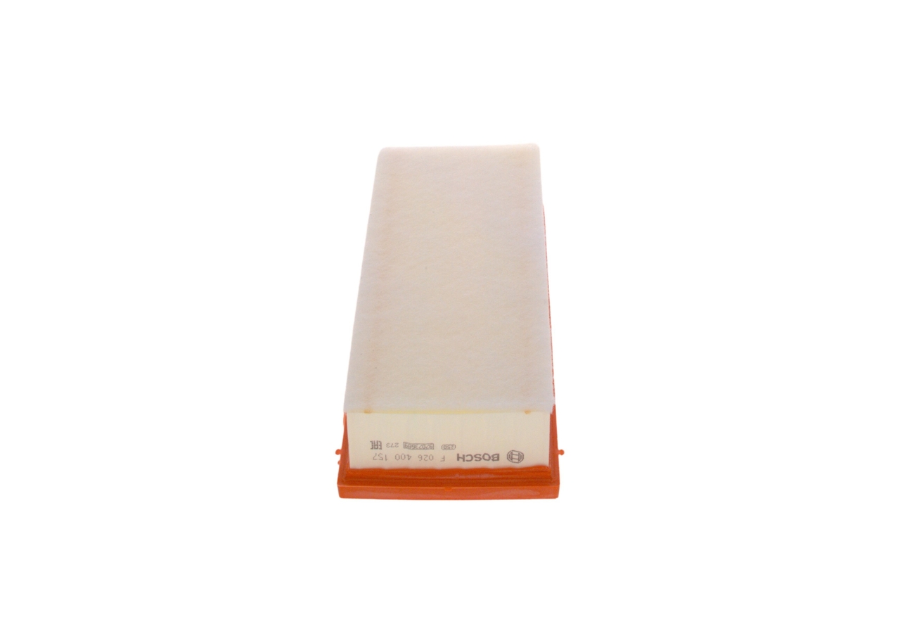 BOSCH Luftfilter f026400157 Filterindsats length_mm_203|Længde [mm]|322 width_mm_206|Bredde [mm]|128 height_mm_209|Højde [mm]|67 quantity_563|Mængde|1