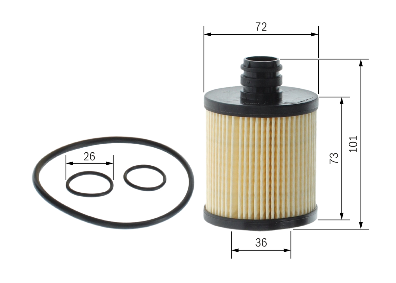 BOSCH Oliefilter f026407108 Filterindsats supplementary_articlesupplementary_info_596|Tillægsartikel/Yderligere info.|med pakning height_mm_209|Højde