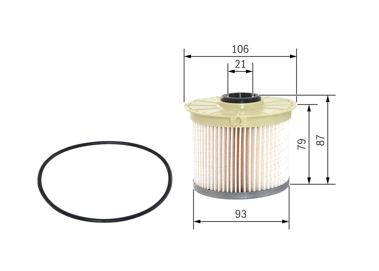 BOSCH Brændstof-filter f026402861 Filterindsats diameter_mm_200|Diameter [mm]|105,5 inner_diameter_1_mm_995|Inder diameter 1 [mm]|21 outer_diameter_1_