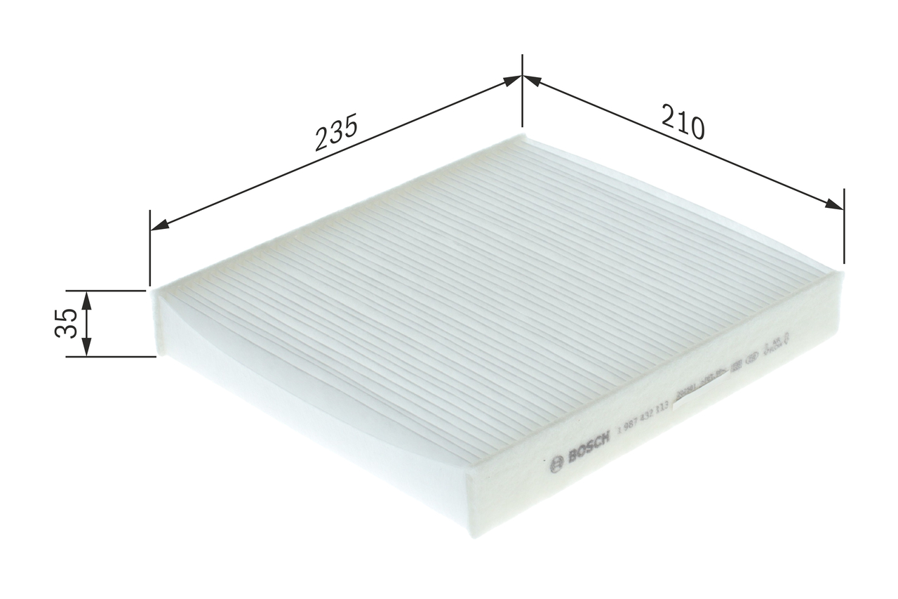 BOSCH Kabineluftfilter 1987432113 for FORD VOLVO