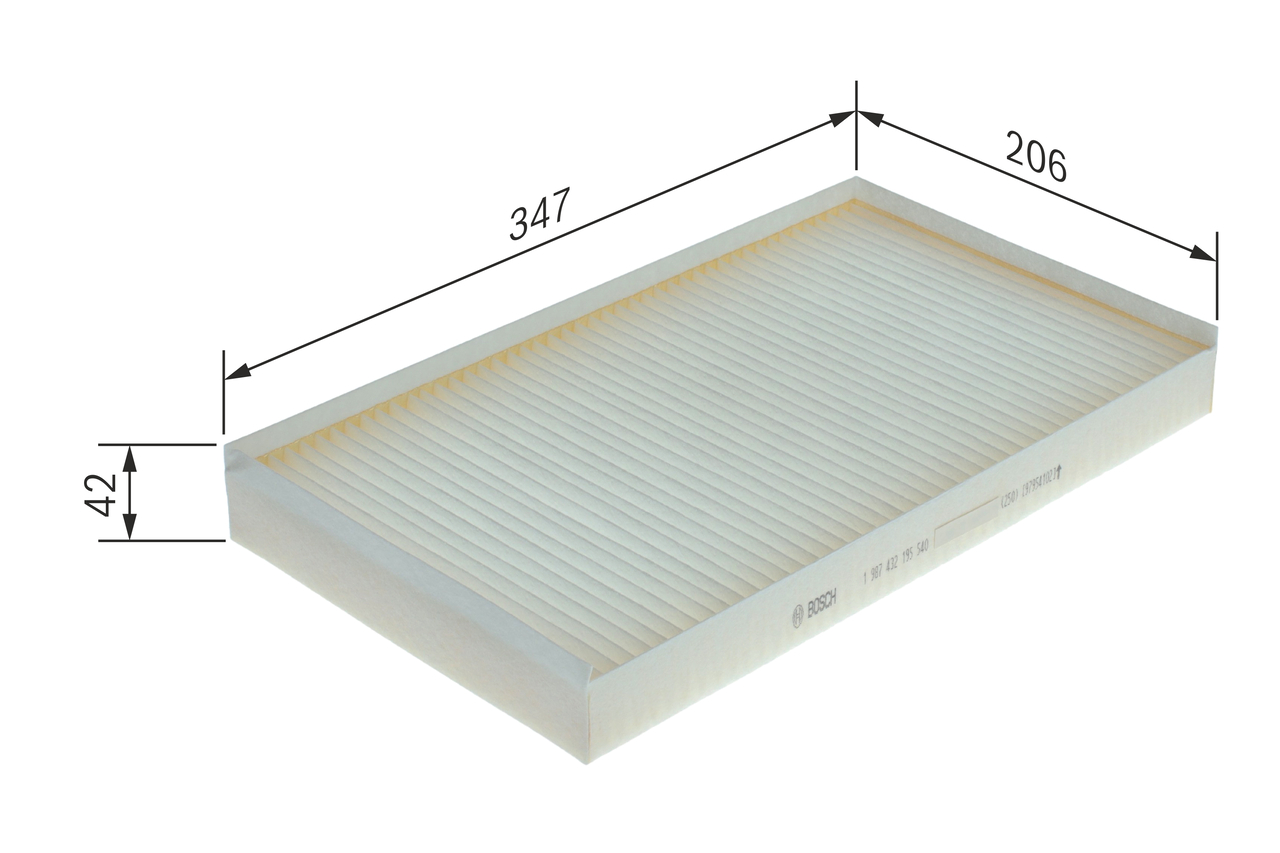 BOSCH Kabineluftfilter 1987432195 for GENERIC MERCEDES-BENZ RENAULT