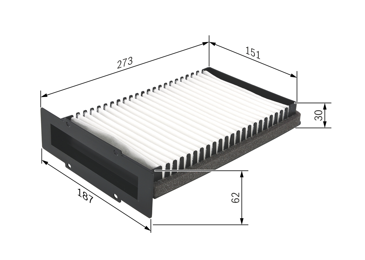BOSCH Kabineluftfilter 1987432210 for ROVER