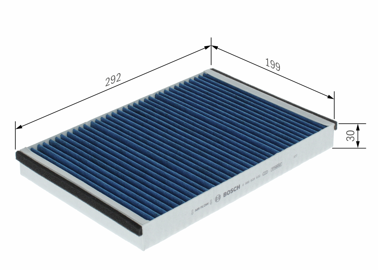 BOSCH Kabineluftfilter 0986628632 for OPEL HOLDEN CHEVROLET