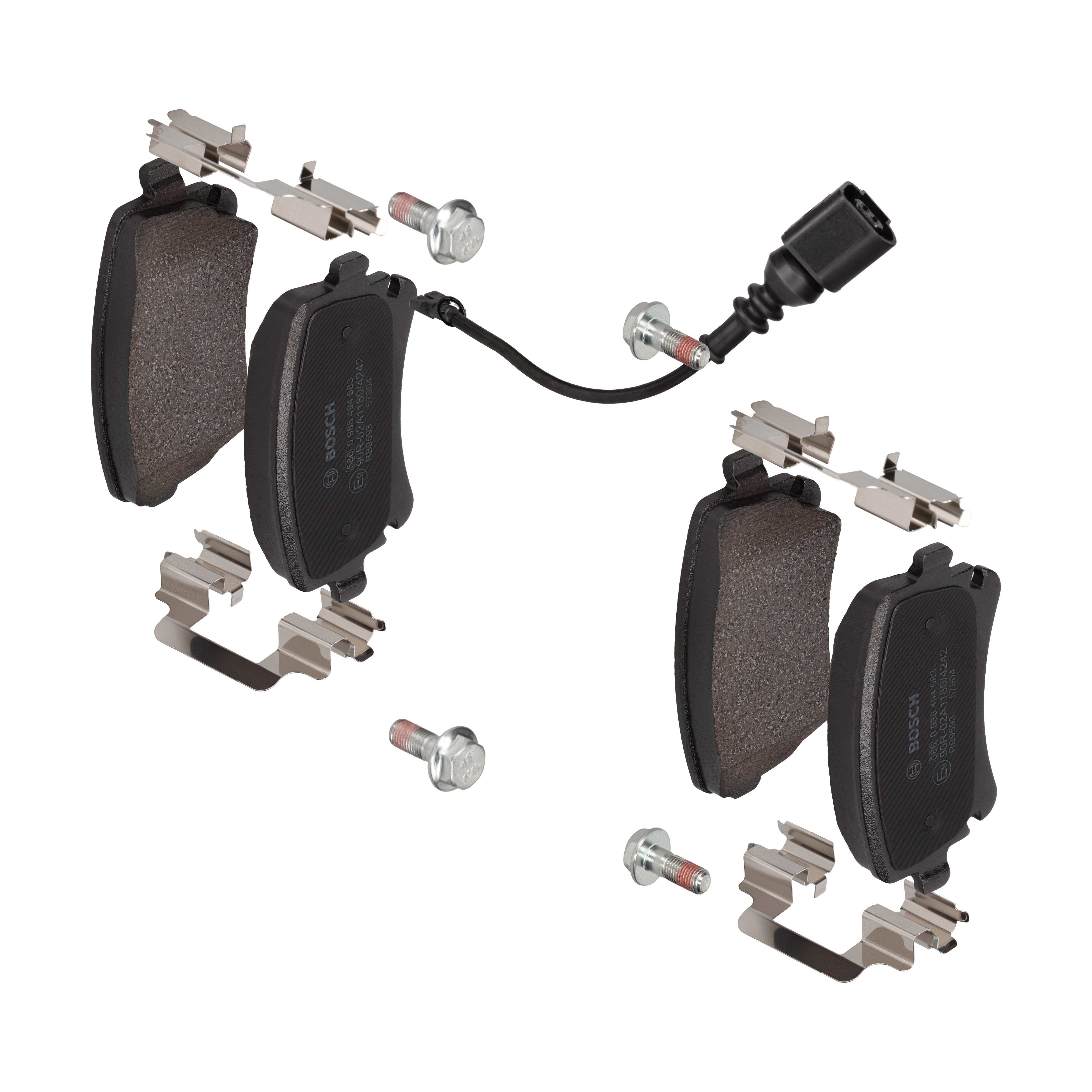 BOSCH Bremseklodser 0986494583 for VW