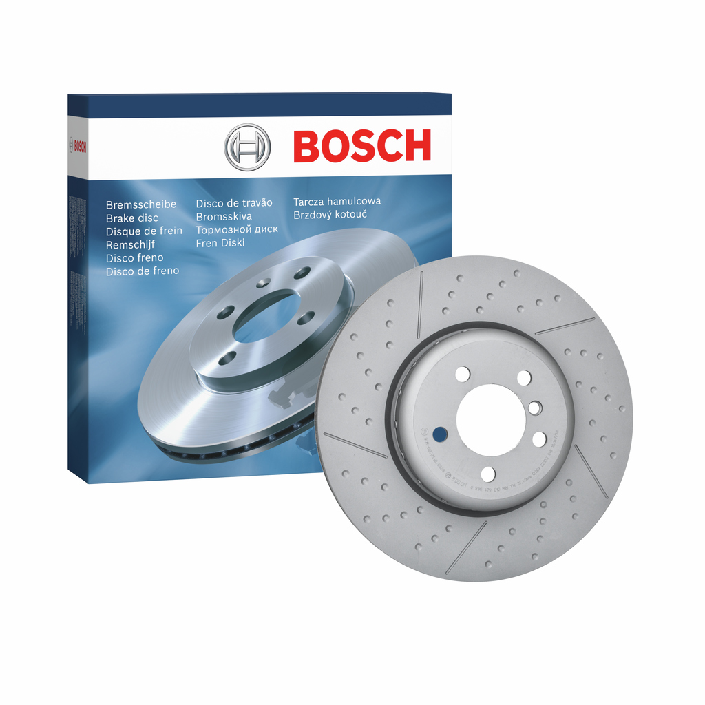 BOSCH Bremseskive 0 986 479 E10 lukket/perforeret 370mm 30mm for BMW
