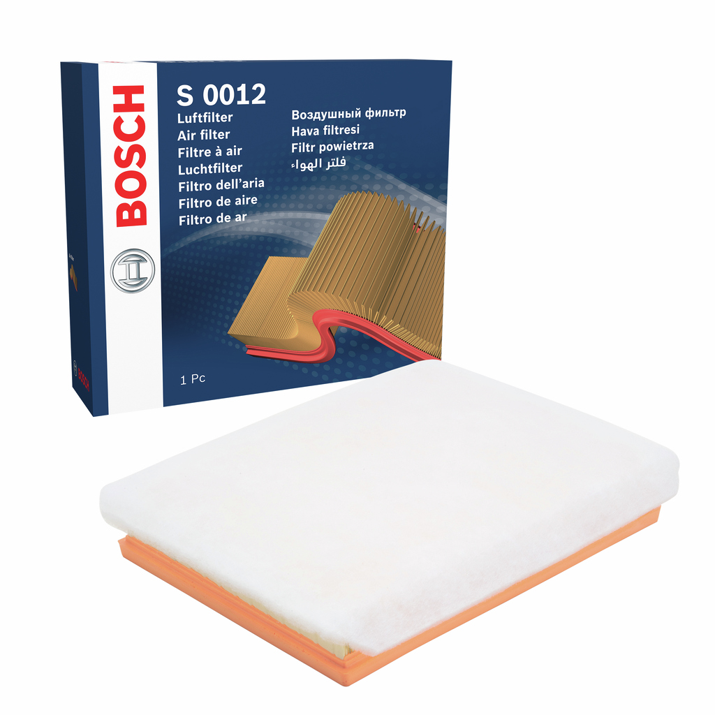 BOSCH Luftfilter f026400012 Filterindsats length_mm_203|Længde [mm]|293 width_mm_206|Bredde [mm]|224 height_mm_209|Højde [mm]|52 52mm for OPEL CHEVRO