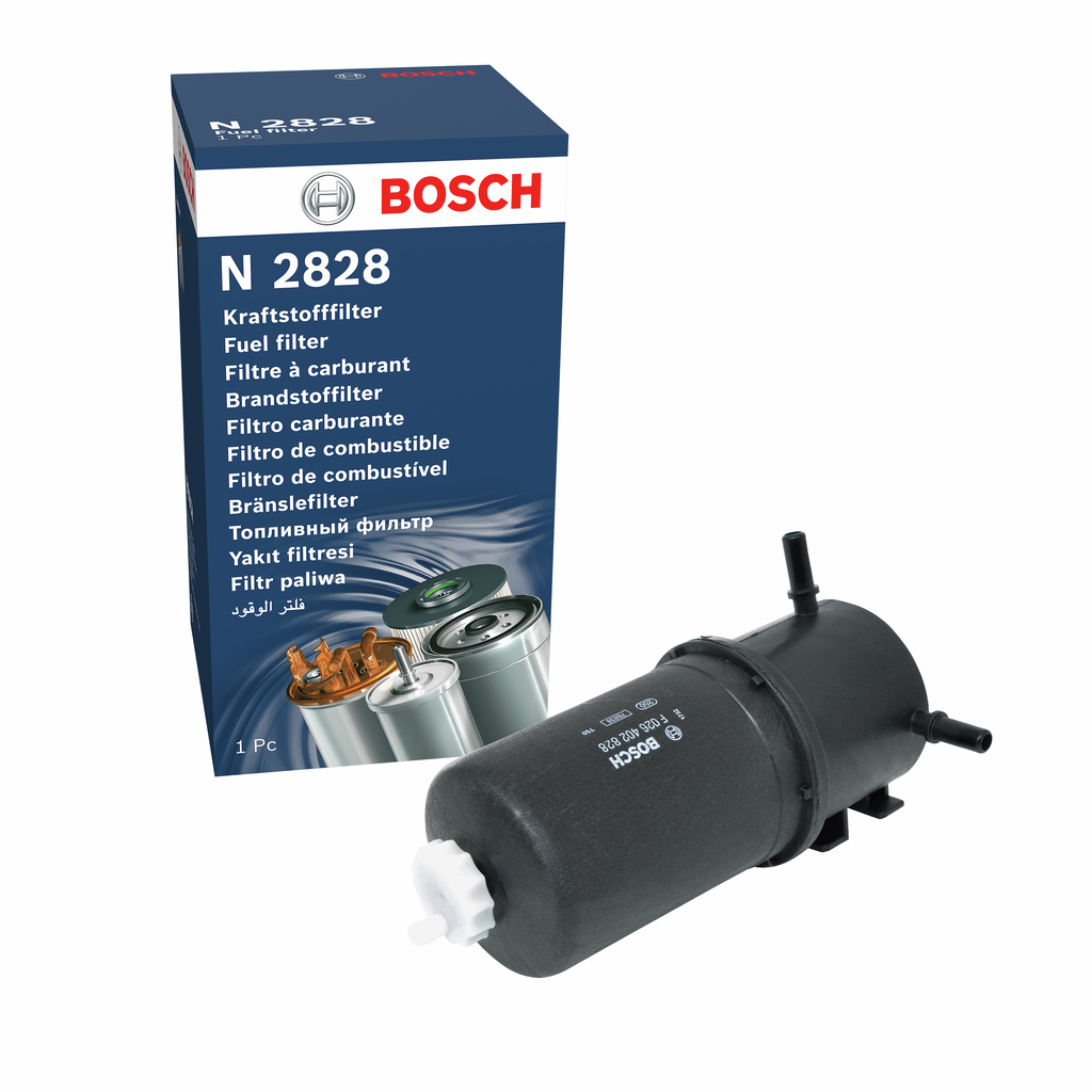 BOSCH Brændstof-filter f026402828 Lednings 221mm for VW