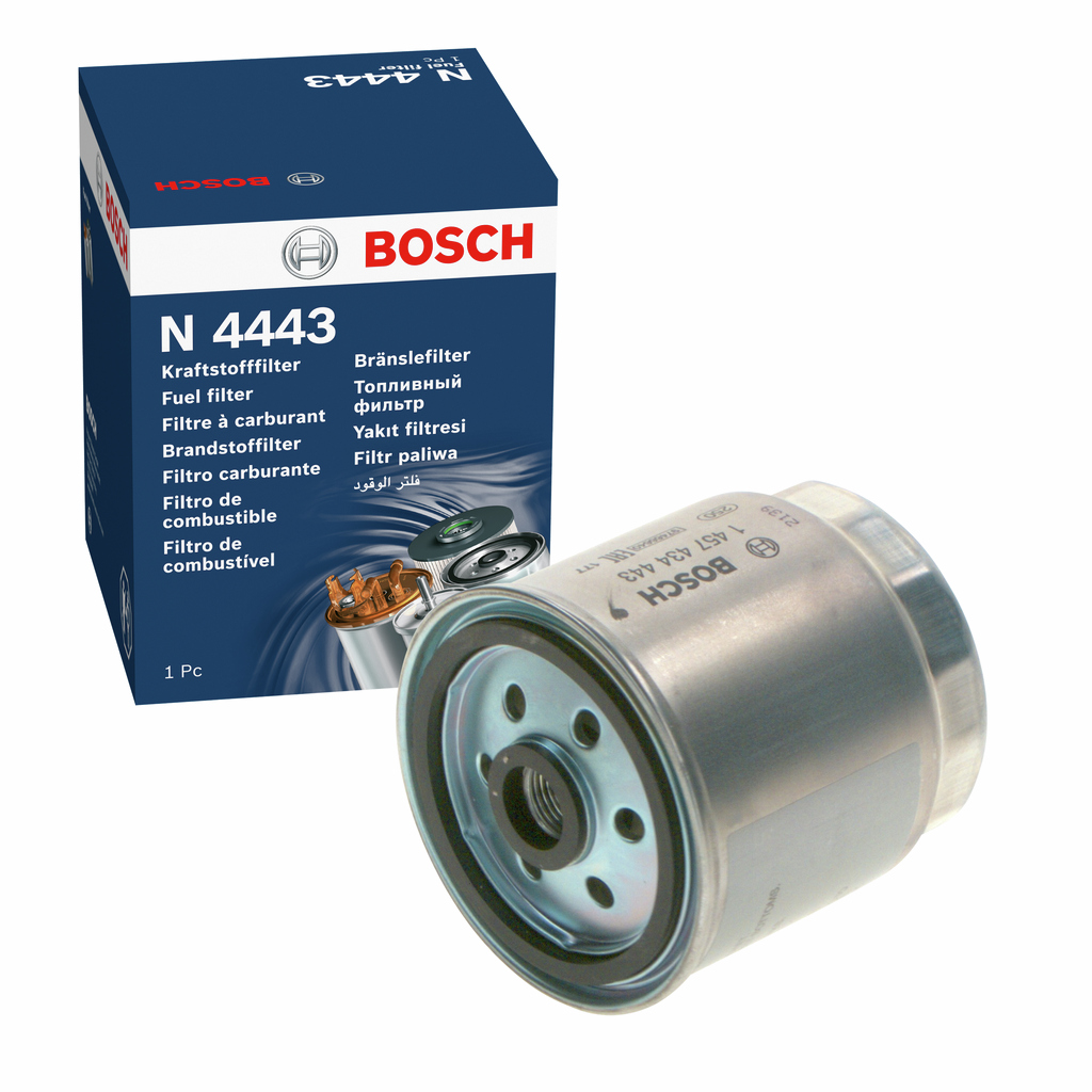 BOSCH Brændstof-filter 1457434443 Påskruet 97mm for HYUNDAI