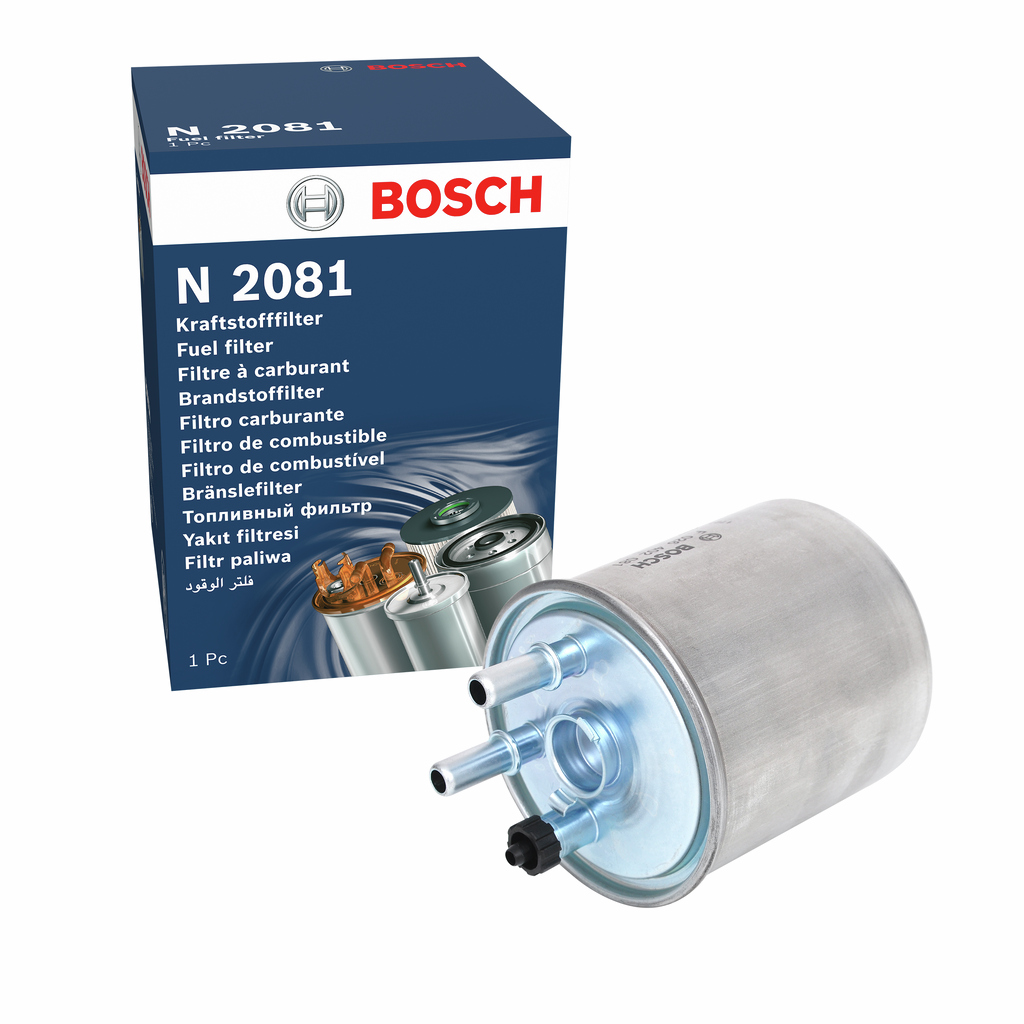BOSCH Brændstof-filter f026402081 Lednings 143mm for RENAULT