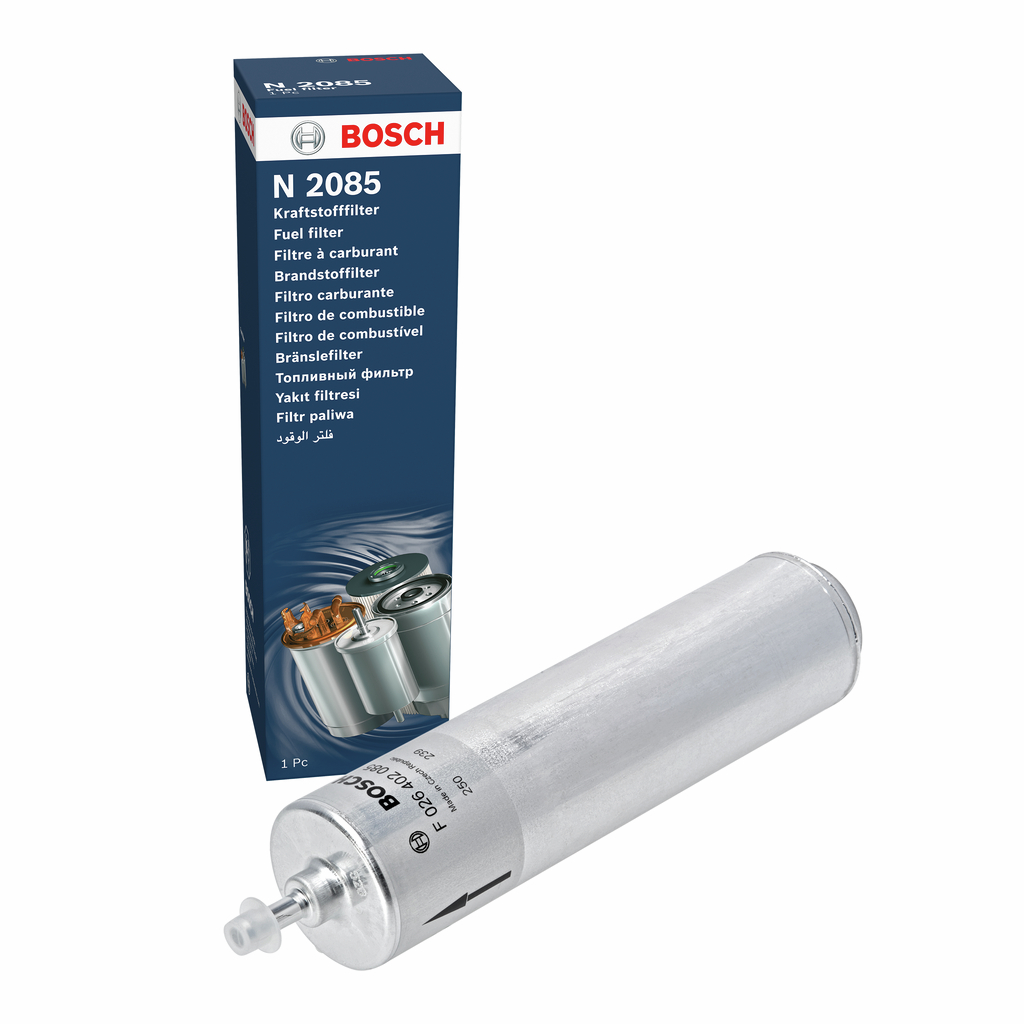 BOSCH Brændstof-filter f026402085 Lednings 250,5mm for BMW GURGEL