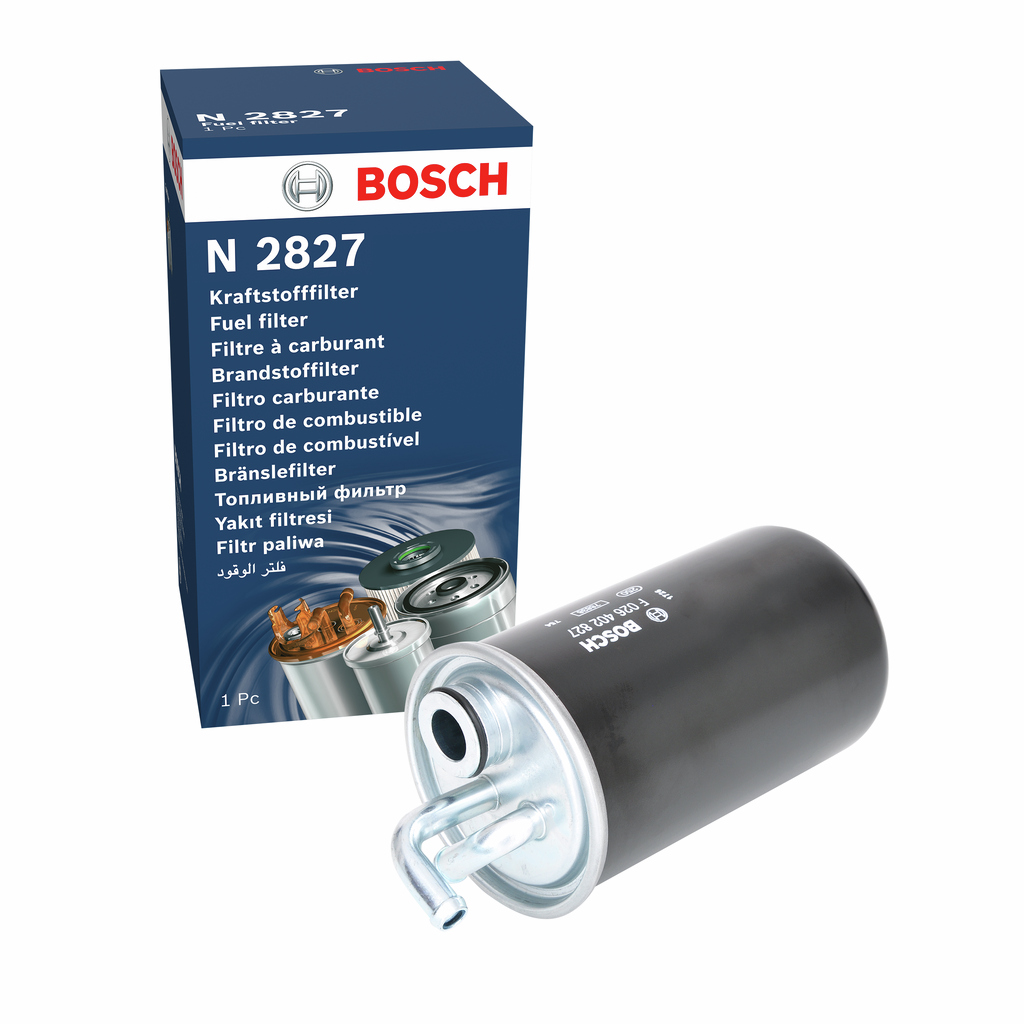 BOSCH Brændstof-filter f026402827 Lednings 176mm for DODGE CHRYSLER JEEP FIAT