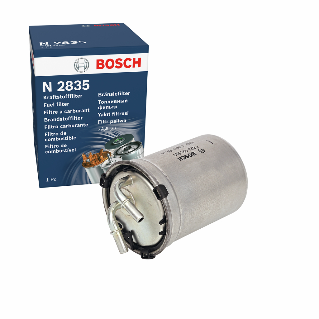 BOSCH Brændstof-filter f026402835 Lednings 131mm for VW