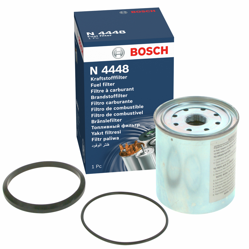 BOSCH Brændstof-filter 1 457 434 448 Påskruet 107mm for JEEP