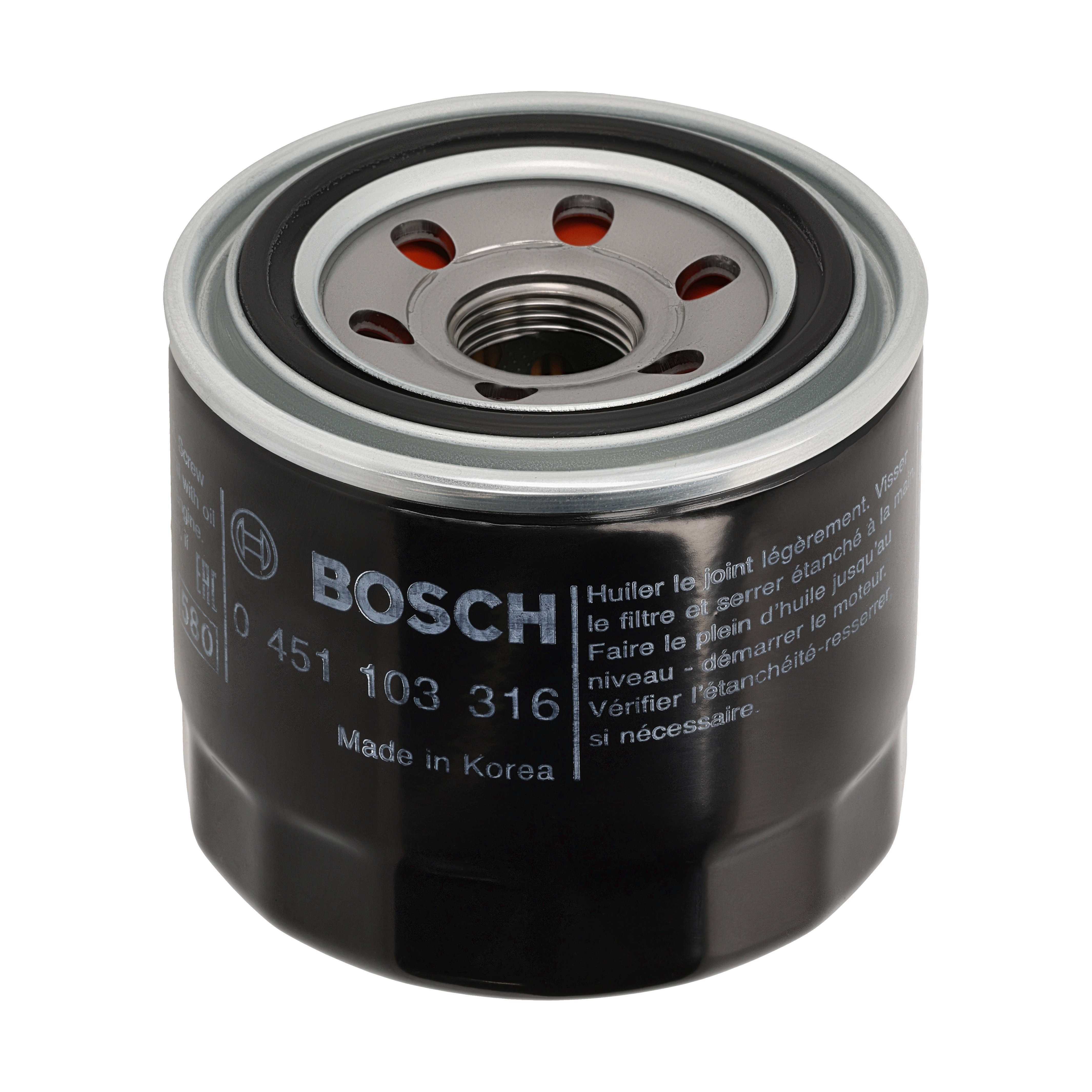BOSCH Oliefilter 0451103316 Påskruet 75mm M 20 x 1,5 for OPEL ONAN DAF FORD MITSUBISHI CHRYSLER GMC VOLVO SAAB MAZDA VAUXHALL SUBARU ISUZU GEELY MERC