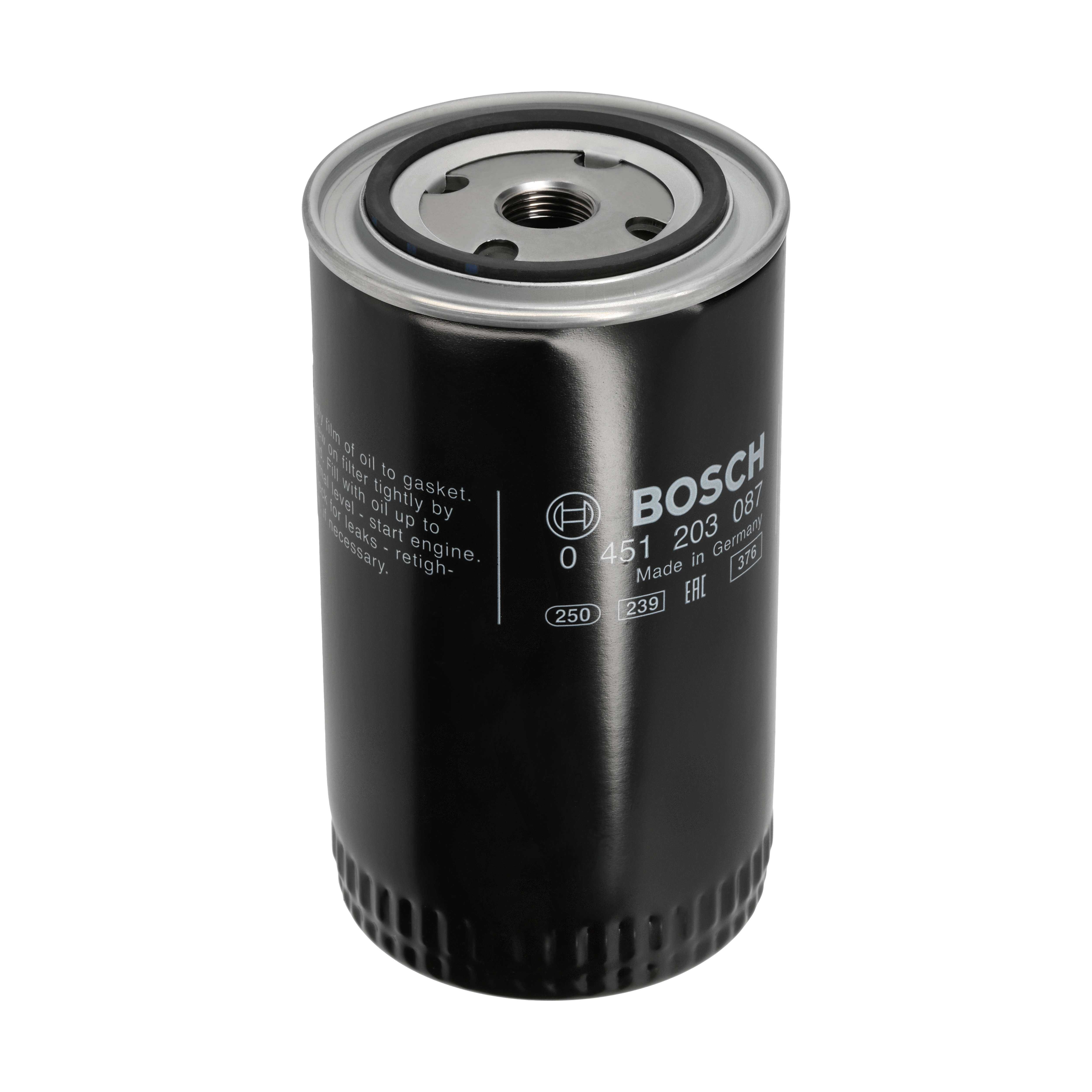 BOSCH Oliefilter 0451203087 Påskruet 183mm 3/4 16 UNF for VOLVO GMC PORSCHE VW
