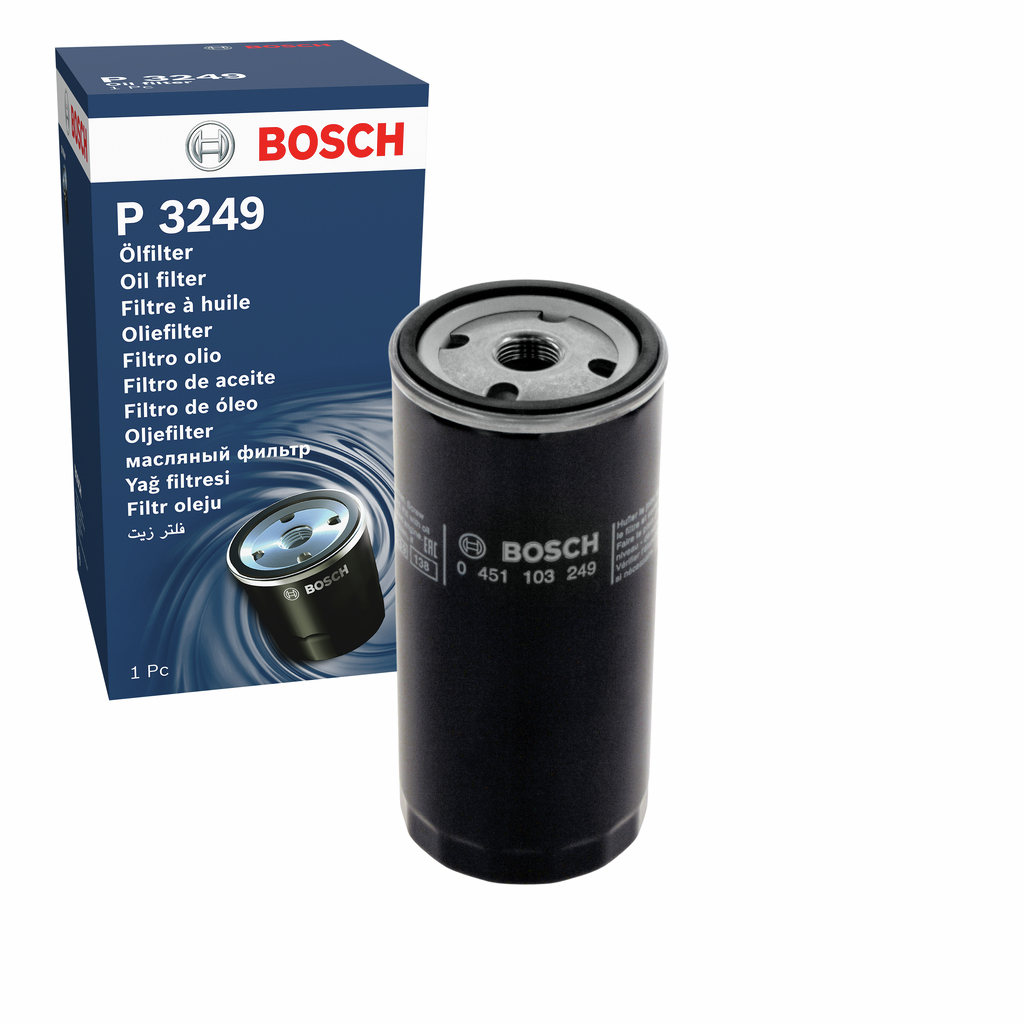 BOSCH Oliefilter 0451103249 Påskruet 170mm 3/4 16 UNF for VW