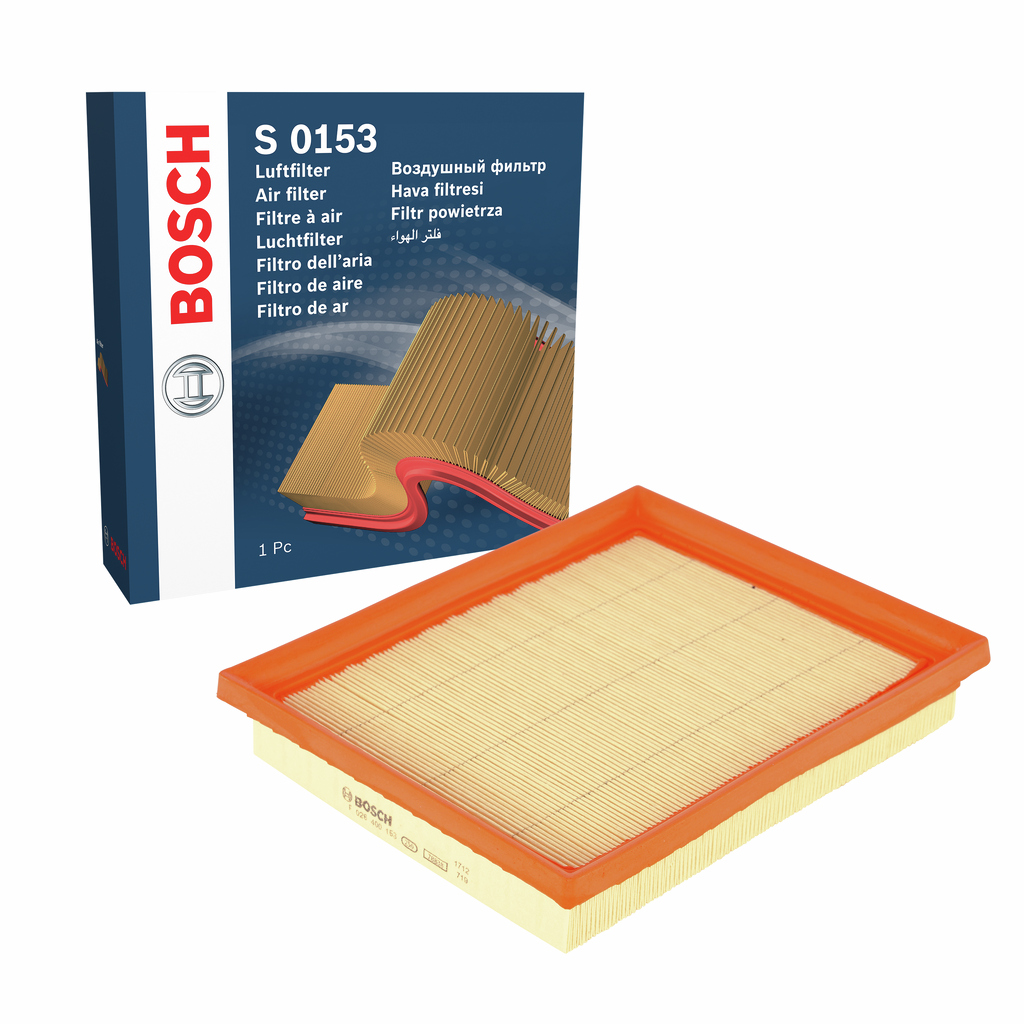 BOSCH Luftfilter f026400153 Filterindsats length_mm_203|Længde [mm]|224 width_mm_206|Bredde [mm]|187 height_mm_209|Højde [mm]|35 35mm for TOYOTA LEXU