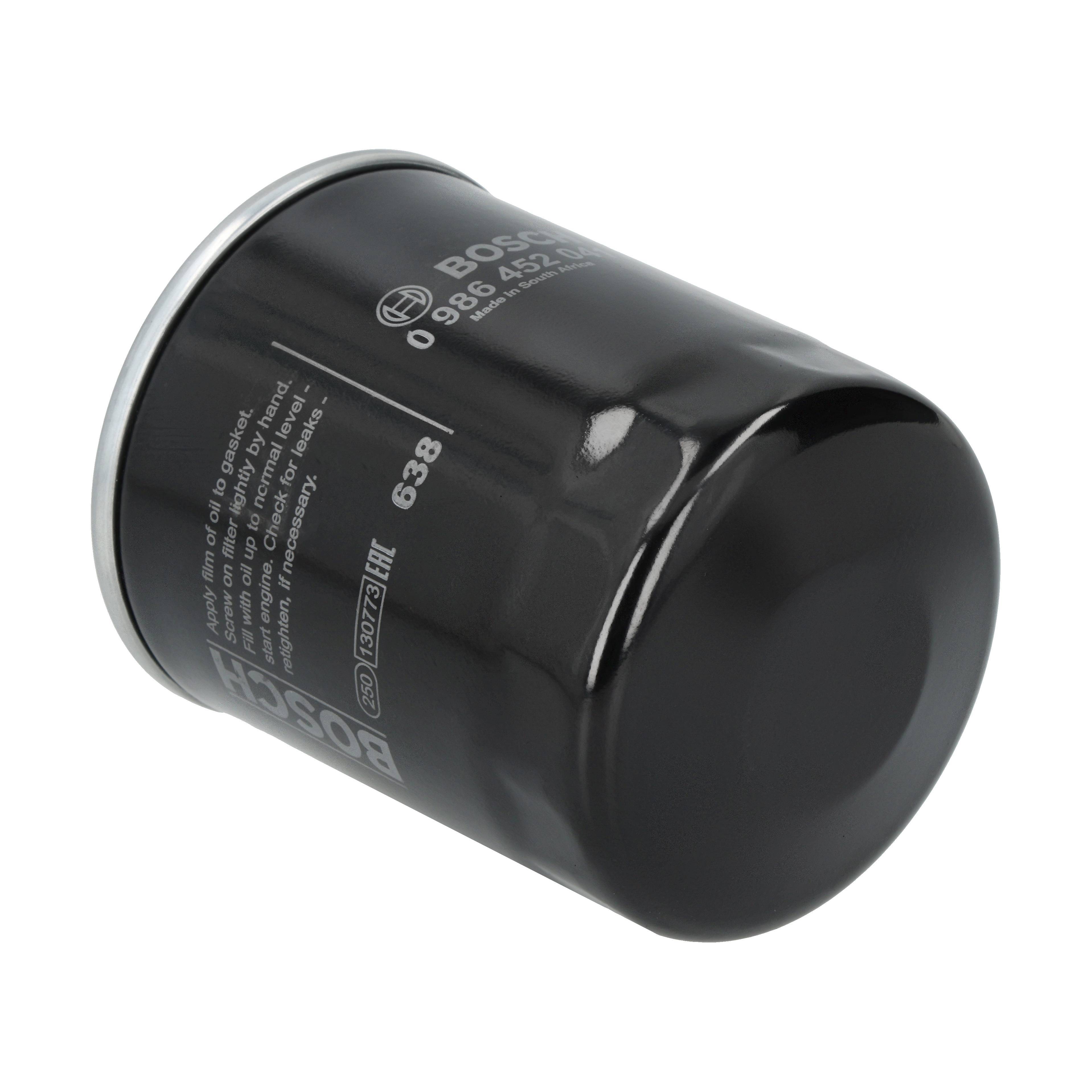 BOSCH Oliefilter 0 986 452 041 Påskruet 87mm M 20 x 1,5 for OPEL VAUXHALL FORD VOLVO CHEVROLET GMC LANCIA FIAT NISSAN CHANGFENG CITROËN PEUGEOT MAZDA