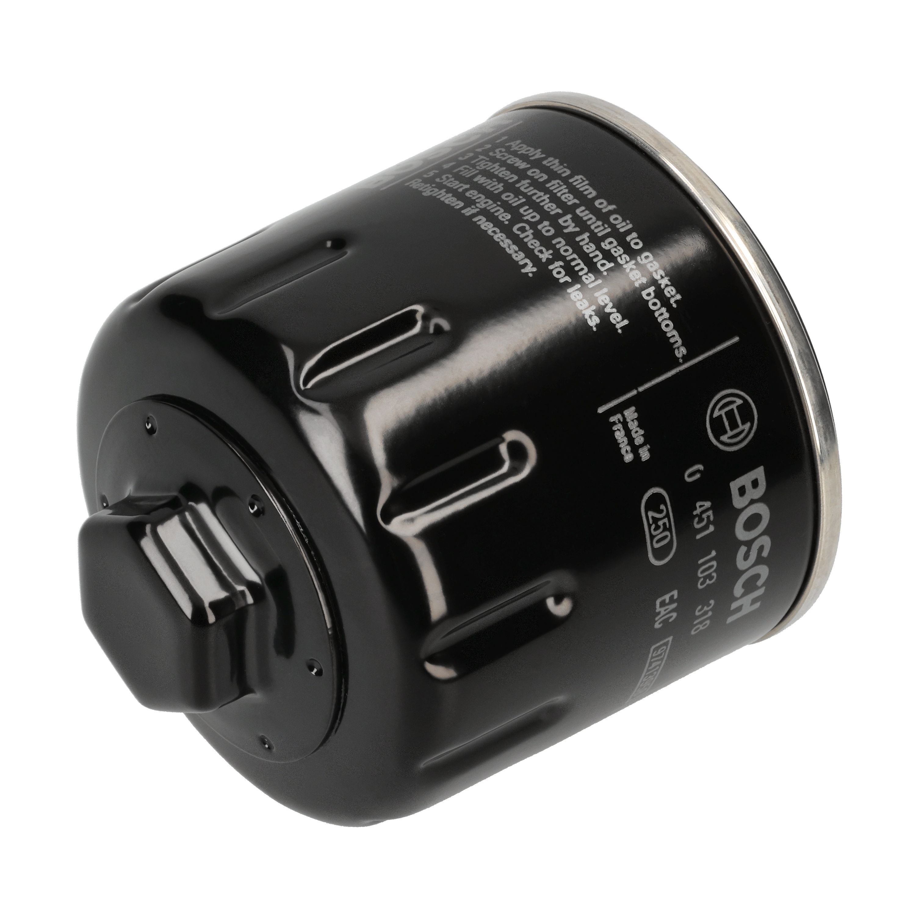BOSCH Oliefilter 0 451 103 318 Påskruet 92mm 3/4 16 UNF-2B for VW