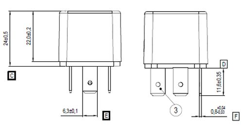 Produktbillede for Relæ, horn