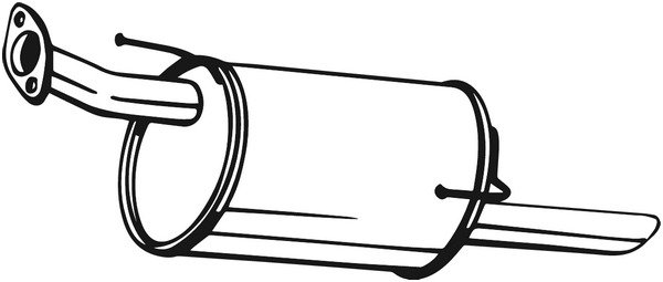 Bagerste lydpotte / udstødning, BOSAL, b.la. til Nissan