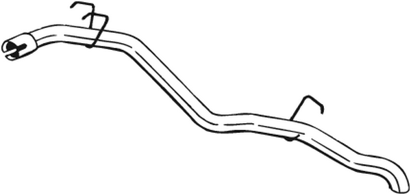 BOSAL Udstødningsrør 440101 for VAUXHALL