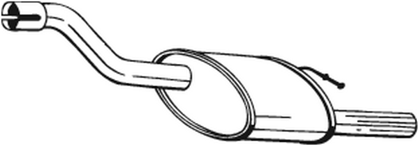BOSAL Bagerste lyddæmper 154379 for FORD
