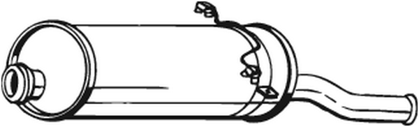 BOSAL Bagerste lyddæmper 135021 for CITROËN