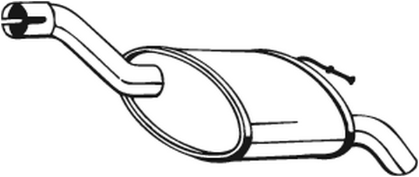 BOSAL Bagerste lyddæmper 154293 for FORD