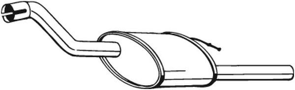 BOSAL Bagerste lyddæmper 154313 for FORD
