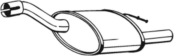 BOSAL Bagerste lyddæmper 154371 for FORD