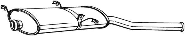 BOSAL Bagerste lyddæmper 135237 for CITROËN