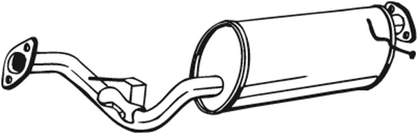 BOSAL Midterste lyddæmper 171325 for MAZDA
