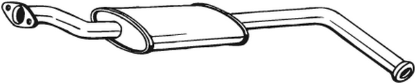 BOSAL Midterste lyddæmper 200441 for RENAULT