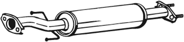 BOSAL Midterste lyddæmper 141385 for DAEWOO
