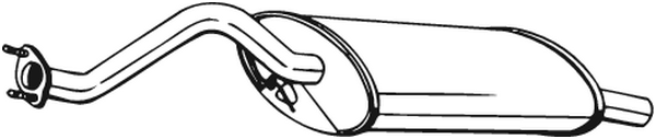 BOSAL Bagerste lyddæmper 115311 for ROVER