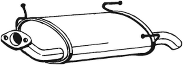 BOSAL Bagerste lyddæmper 145135 for NISSAN