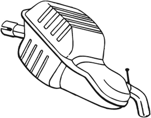 BOSAL Bagerste lyddæmper 235139 for VOLVO